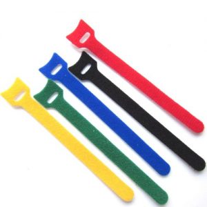 Colored Hook and  loop cable Ties